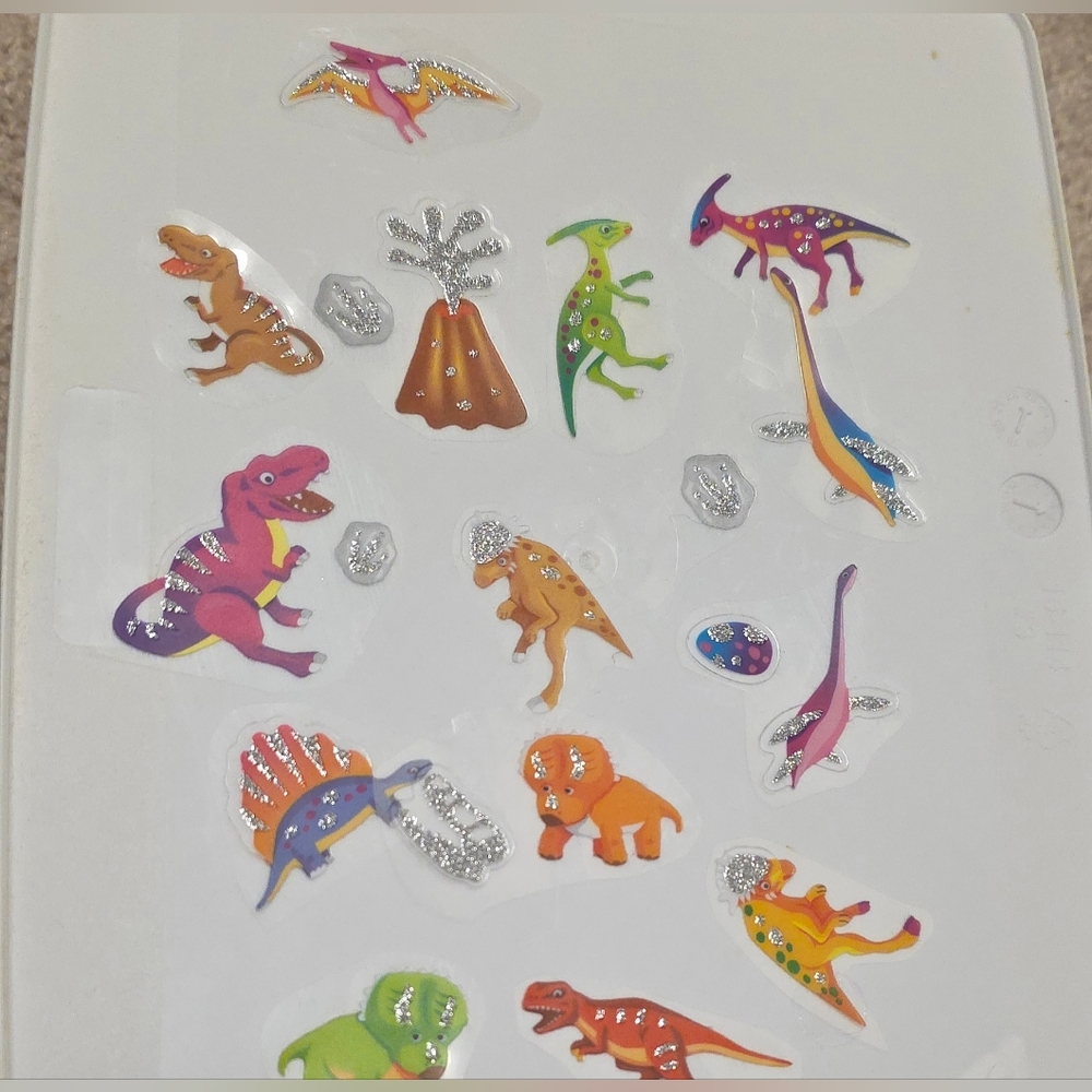 FREE w/ 2+ ITEMS | Dinosaur Sticker Set - Glittery/Sparkly